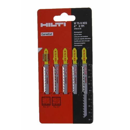 Пилки полотно по дереву для лобзиков Hilti 378121 1500₽