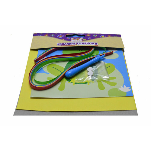 Квиллинг-открытка Лягуша 135135 см 169₽