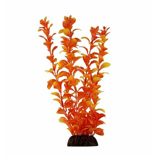 Растение Людвигия, оранжевое, 200мм, декорация для аквариума
