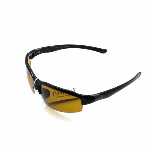 Солнцезащитные очки Paul Rolf YJ-12234-1, черный, желтый