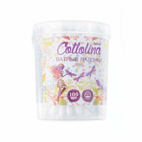 Ватные палочки Cottolina 100шт, 3 упаковки ватные палочки cottolina 200 шт 3 упаковки