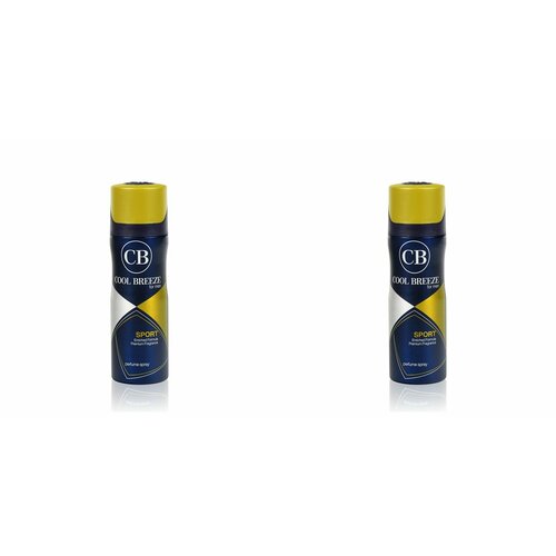 Cool Breeze Дезодорант спрей для тела мужской, Sport, 200мл, 2 штуки