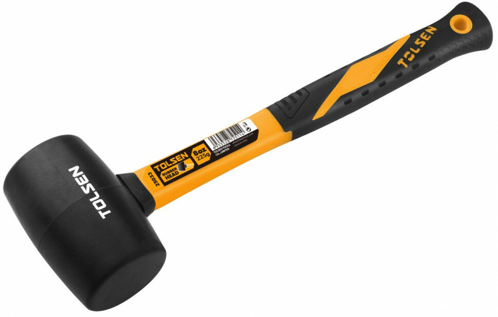 фото Киянка "GRIPro", 900 г, фибергласовая рукоятка, черная TOLSEN TT25038