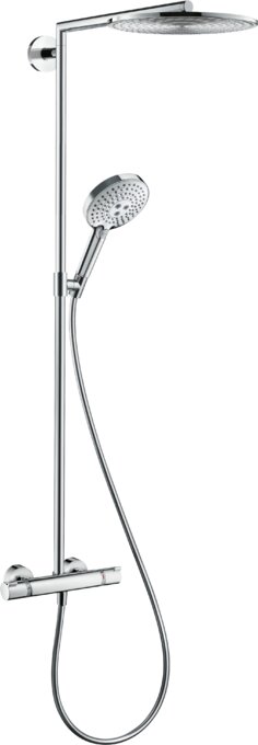 Hg raindance s душевая система showerpipe: верх. душ 300 1jet ручн. душ шланг термостат цвет: хром 27114000 Hansgrohe