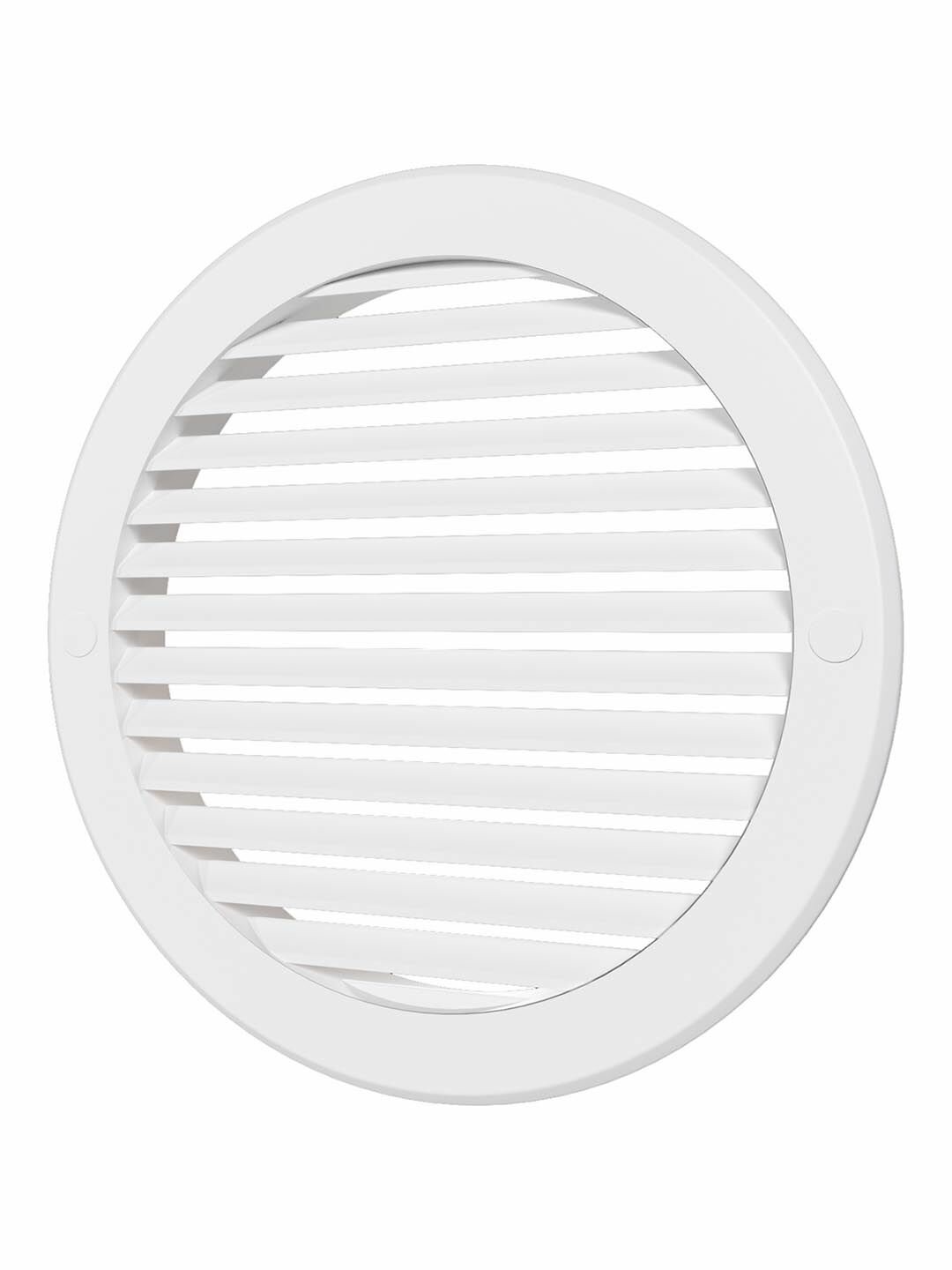 Решетка вентиляционная круглая Era 16РКН, белый ASA-пластик, D160 мм, наружная, D196 мм — фото 1