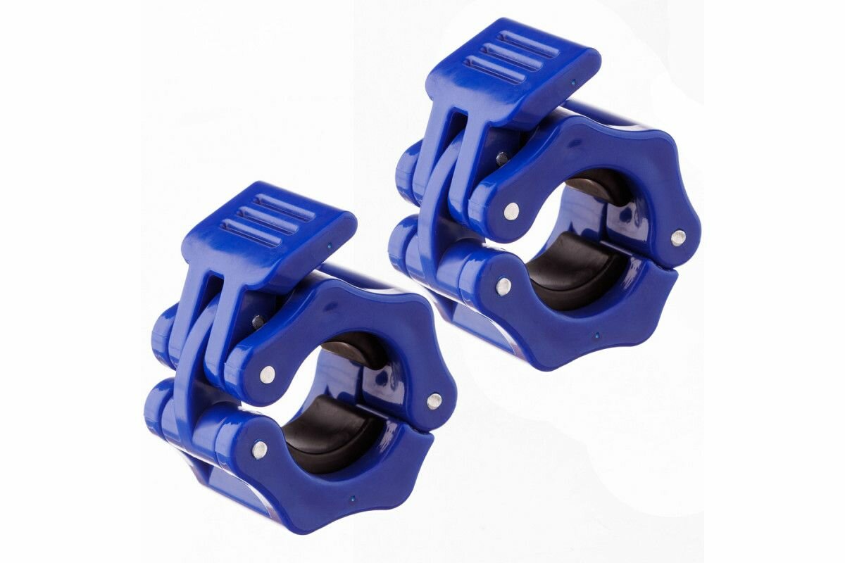 Замки для грифа пластик система LOCK-JAW PRO (d 25) (синий) E42118