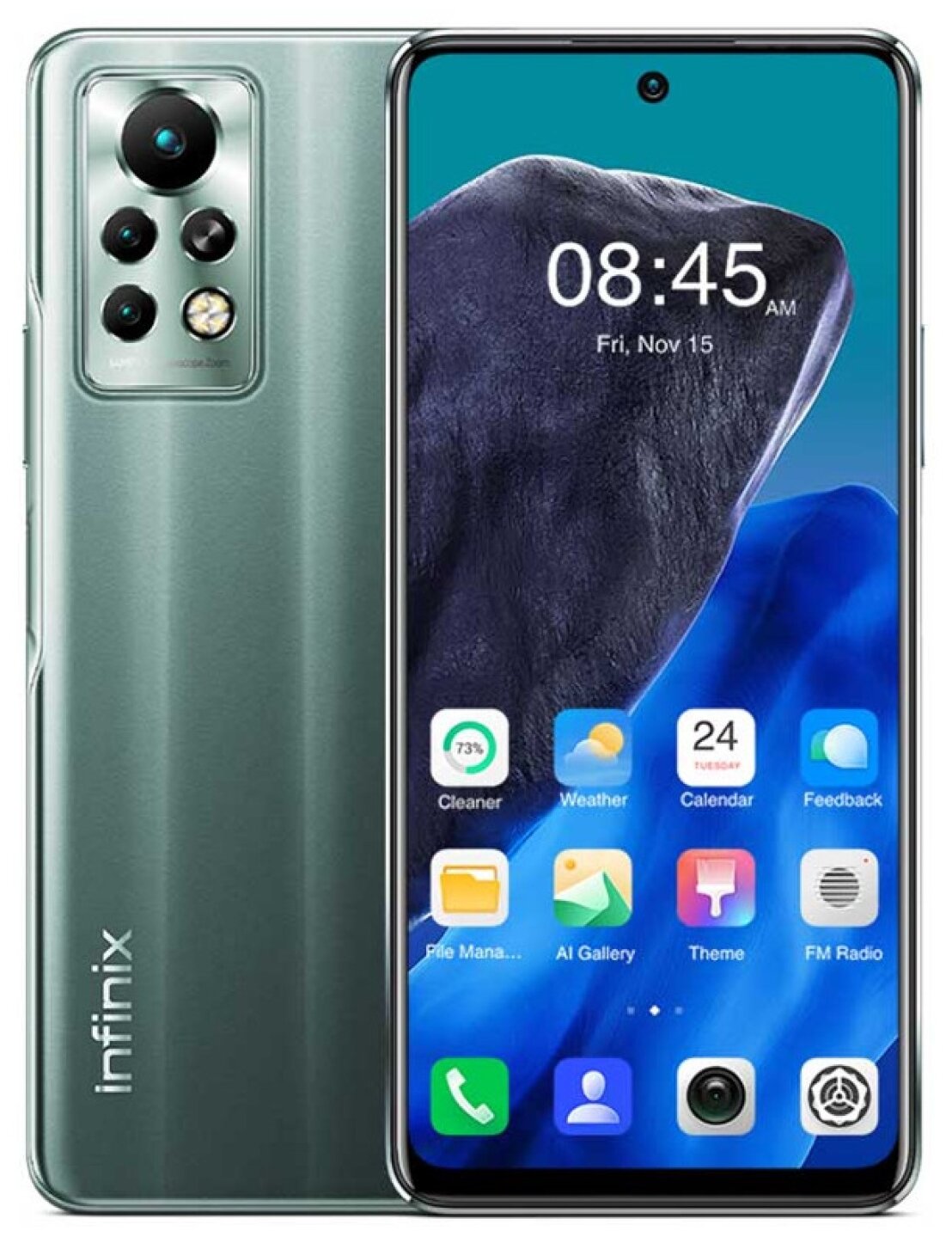 Смартфон Infinix Note 11 Pro 8/128 ГБ RU, 2 SIM, дымчатый зеленый — фото 1