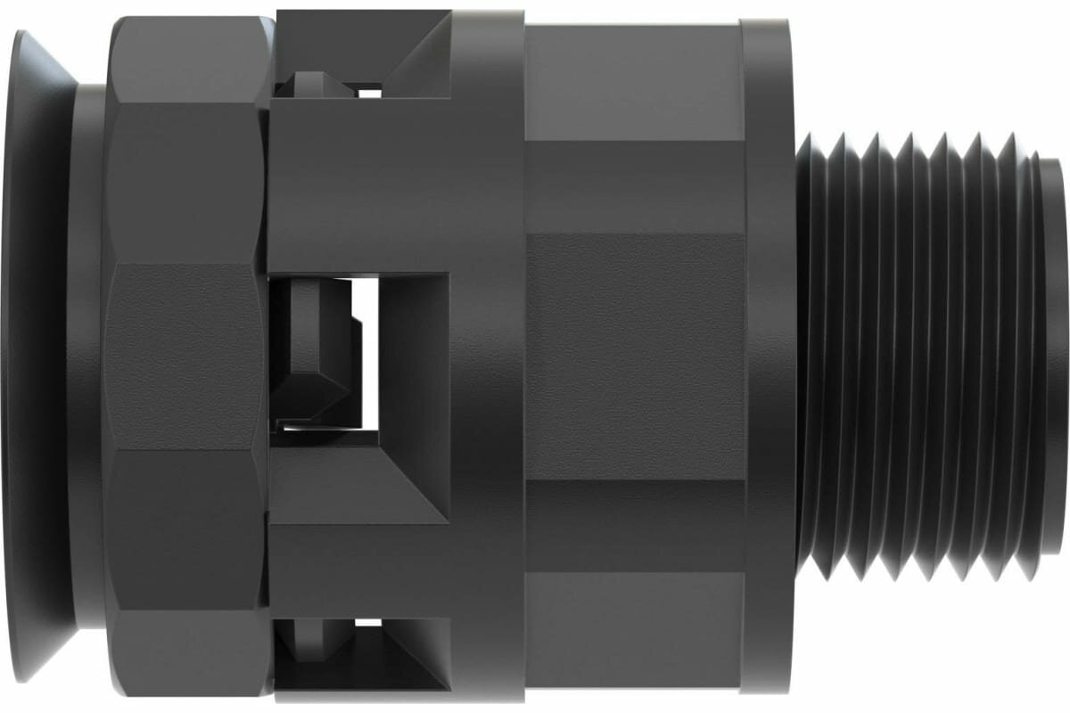 Муфта труба-коробка PAM17M20N, DN 17 мм, М20х1,5, полиамид, цвет черный (кол-во 20 шт)