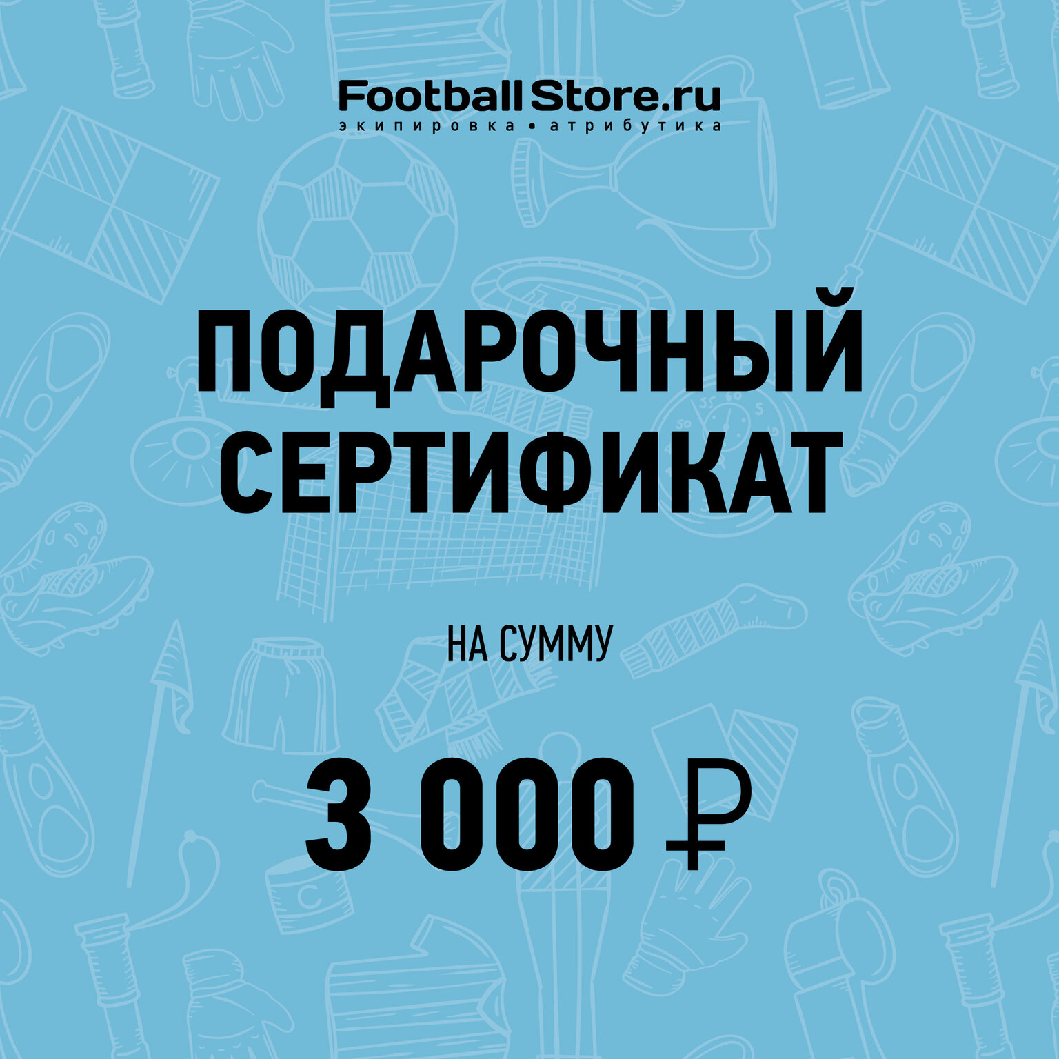 Подарочный сертификат на 3000 руб размер без размера