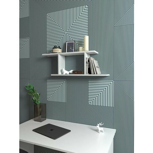 Полка настенная навесная для книг в комнату