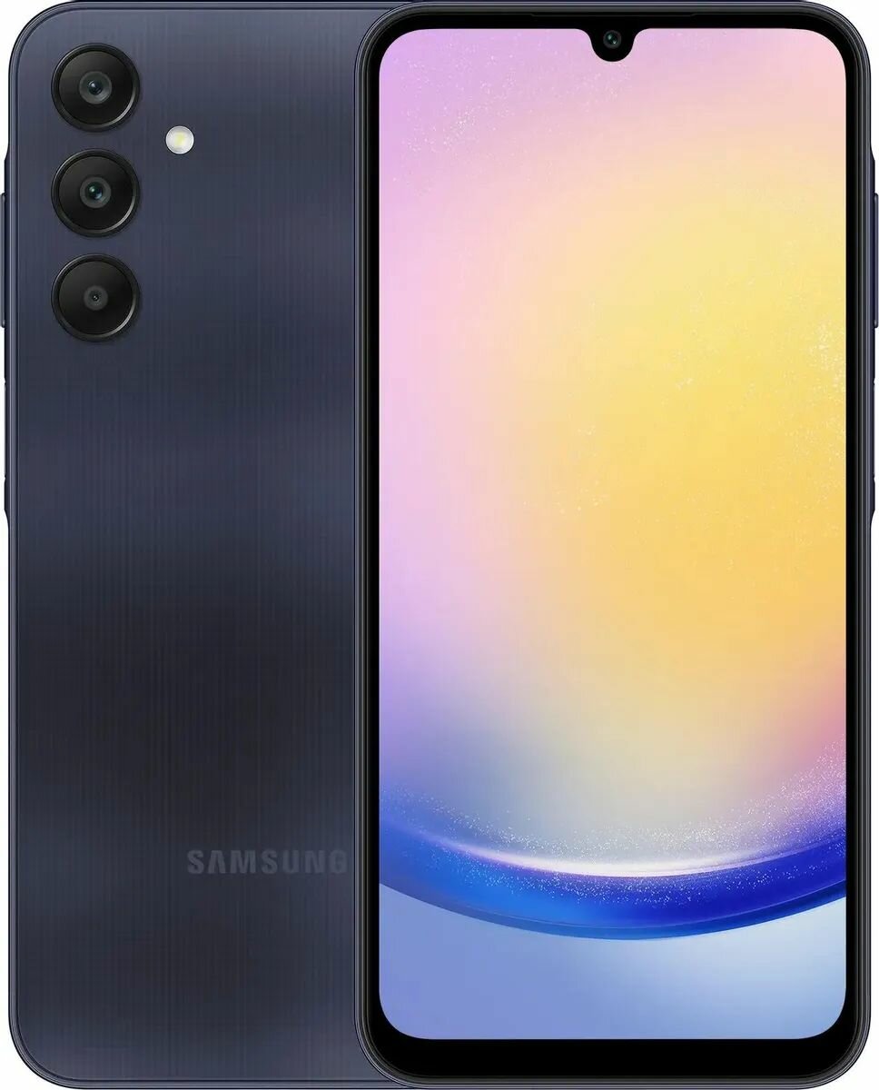 Смартфон Samsung Galaxy A25 6/128 Gb темно-синий / USB Type-C / 5000 mAh