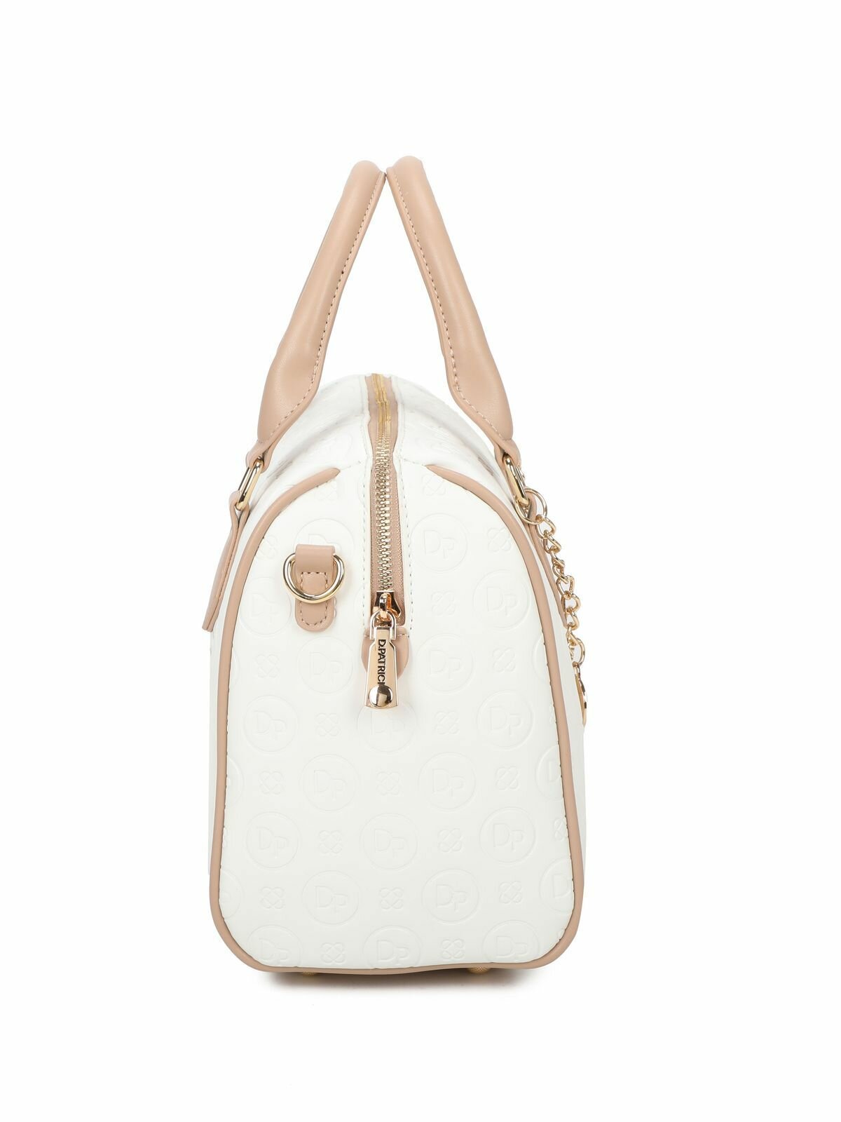 Сумка кросс-боди Daniele Patrici, фактура матовая, рельефная, белый1 — фото 1