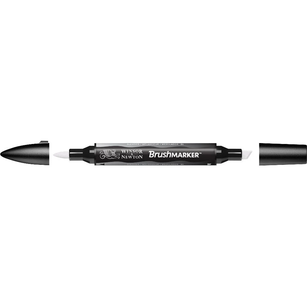 Маркер-кисть Winsor&Newton "Promarker Brush" художественный двухсторонний, спиртовой, скошенный/кисть, блендер 204339
