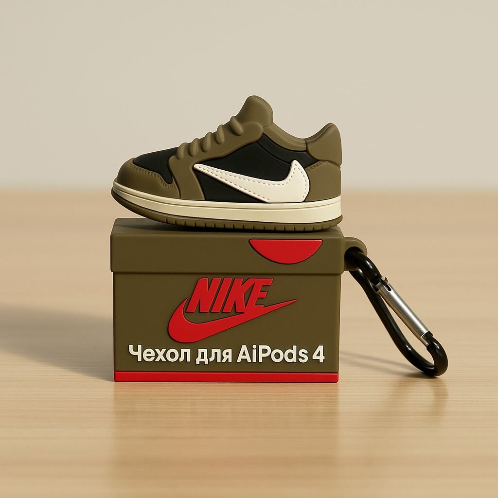 Чехол для AirPods 4, с принтом кроссовок Nike, для наушников