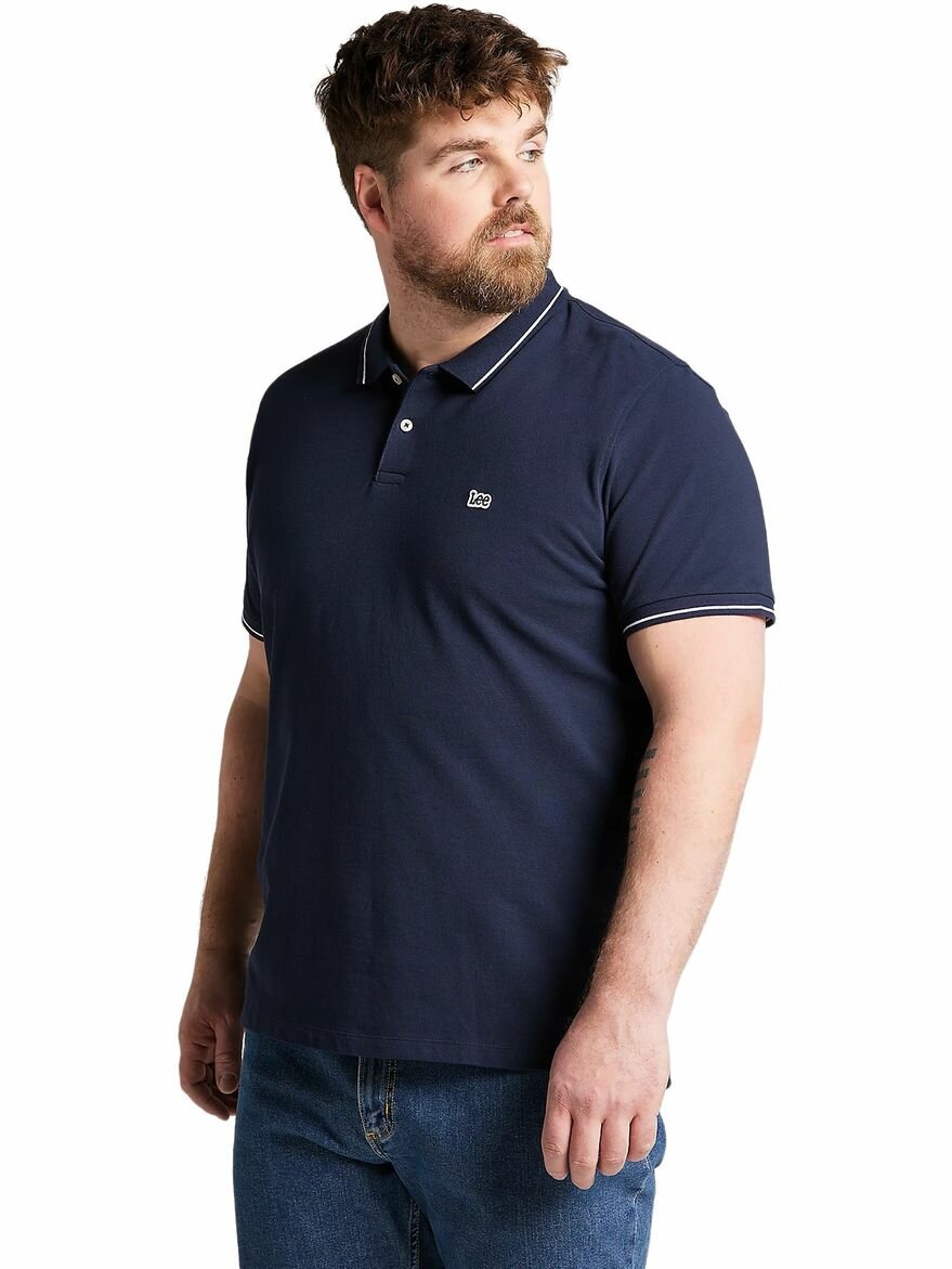Поло Lee Men Pique Polo, размер XL, темно-синий — фото 1