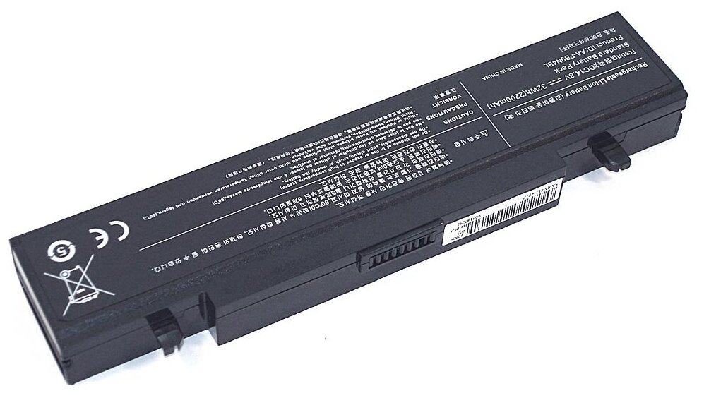 Аккумуляторная батарея для ноутбука Samsung RV411 4S1P (PB9N4BL) 14.8V 2200mAh OEM черная