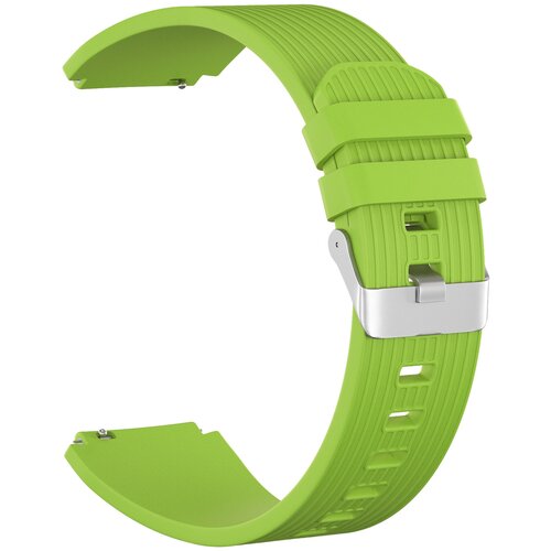 Ремешок силиконовый GSMIN Italian Collection 22 для Samsung Galaxy Watch 3 45мм (Светло-зеленый) ремешок кожаный gsmin atlas 22 для samsung galaxy watch 3 45мм светло оранжевый