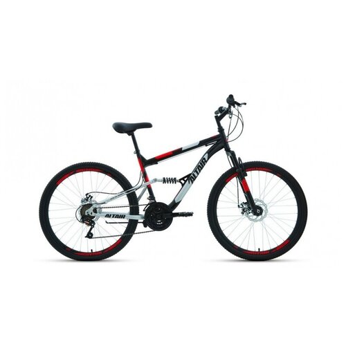 фото Велосипед altair mtb fs 26 2.0 disc (26" 18 ск. рост 18") 2020-2021, черный/красный, rbkt1f16e018