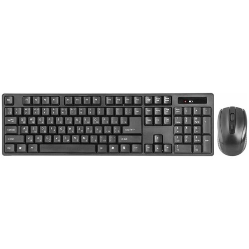 Defender#1 набор клавиатура и мышь беспроводные черные (2.4 ГГЦ, USB, 1 х AA + 2 х AA, 200 dpi, C-915 RU)
