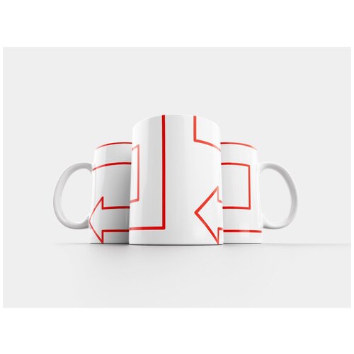 фото Кружка "стрела, блок-схема, геометрия" 320 мл lotsprints