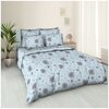 Комплект постельного белья RoomTex 2 спальный с европростыней из бязи 6015-1 - изображение