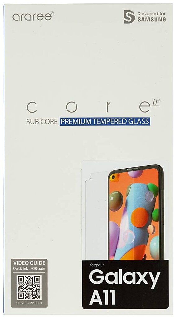 Защитное стекло для экрана SAMSUNG araree by KDLAB для Samsung Galaxy A11, прозрачная, 1 шт [gp-tta115kdatr] - фото №2