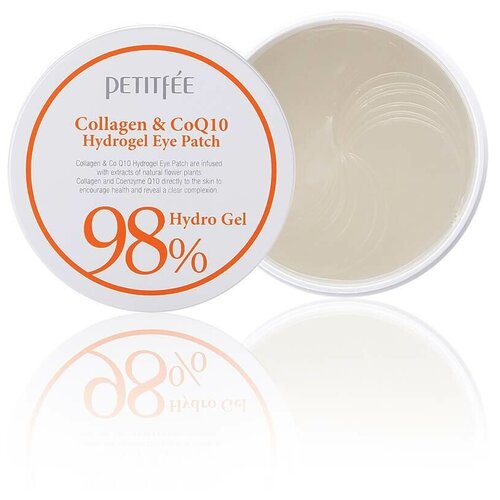 Petitfee Патчи для глаз гидрогелевые с коллагеном - Collagen&CoQ10 hydrogel eye patch, 60шт