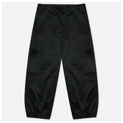 фото Женские брюки y-3 classic tech silk cargo чёрный , размер s