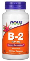 Капсулы NOW Vitamin B-2, 70 г, 100 мг, 100 шт.