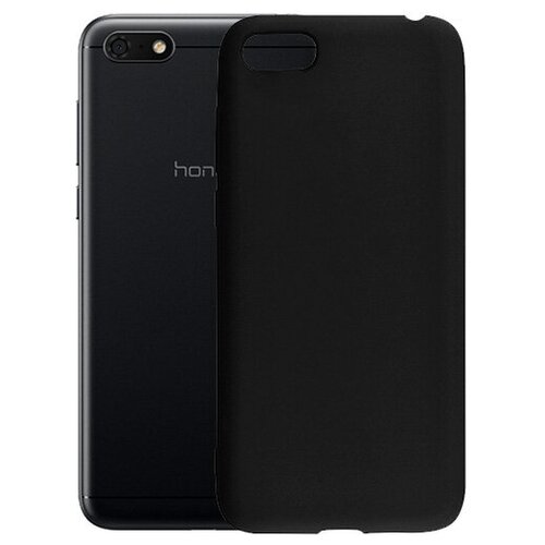 фото Матовый чехол mattecover для huawei honor 7a силиконовый черный