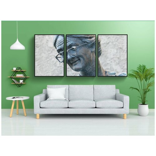 фото Набор модулных постеров для интерьера "бабушка, пожилая женщина, статуя" 60x90 см. в тубусе, без рамки lotsprints