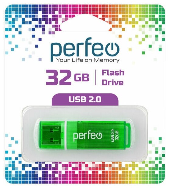 USB флешка Perfeo USB 32GB C13 Green