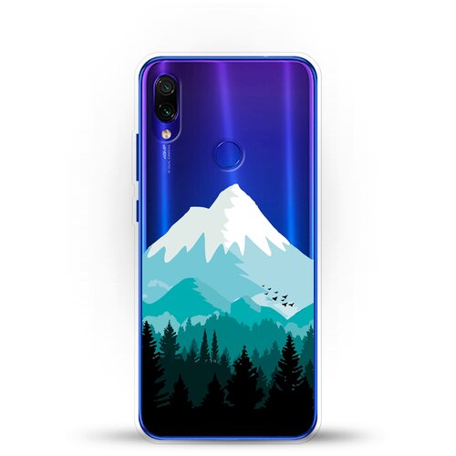 фото Силиконовый чехол снежные горы на xiaomi redmi note 7 pro andy & paul