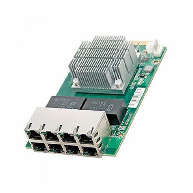 NIP-51084 (A7871460) Caswell Сетевой адаптер PCIe Gen2.0 x8, 8x 1GbE RJ-45 Ethernet Ports, Intel i350-AM4 LAN Controller Проприетарный формфактор