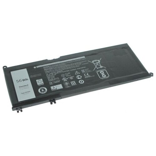 Аккумулятор для ноутбука Vbparts для Dell 17-7778 15.2V 3400mAh 33YDH аккумулятор батарея для ноутбука dell 17 7778 15 2v 3400mah 33ydh