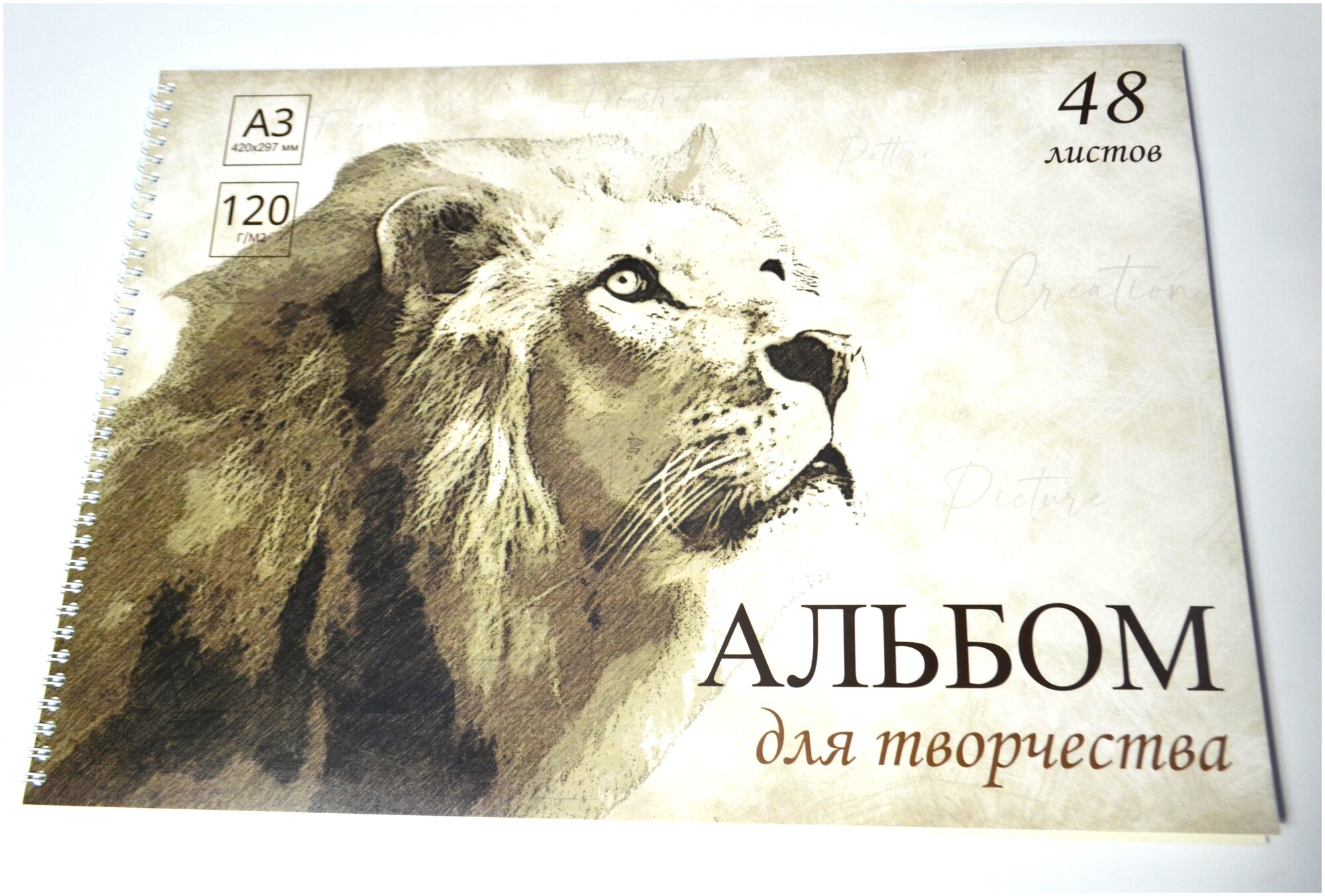 Альбом для рисования Полюс-принт, А3, 48 л, мелованный картон, белая бумага