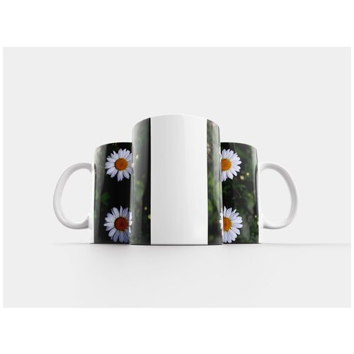 фото Кружка "ромашки, белые лепестки, цветок" 320 мл lotsprints