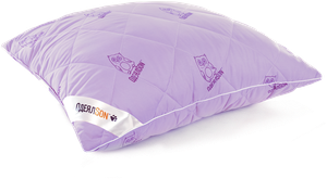 Фото Подушка гипоаллергенная 70х70 Сова фиолетовая для взрослых и детей для сна и отдыха