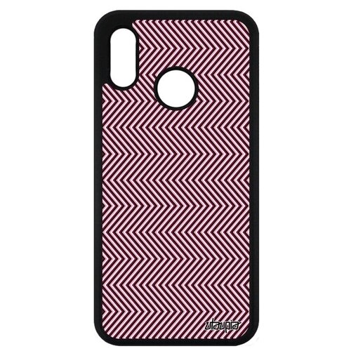 фото Дизайнерский чехол для мобильного // huawei p20 lite // "зигзаг" картинки эффект, utaupia, красный
