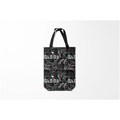 фото Сумка-шоппер / 31х42 см / rap / lil peep glitch burnettie