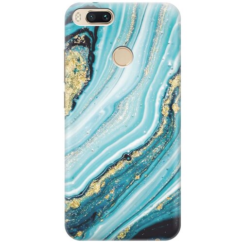фото Gosso ультратонкий силиконовый чехол-накладка для xiaomi mi a1 с принтом "green marble"