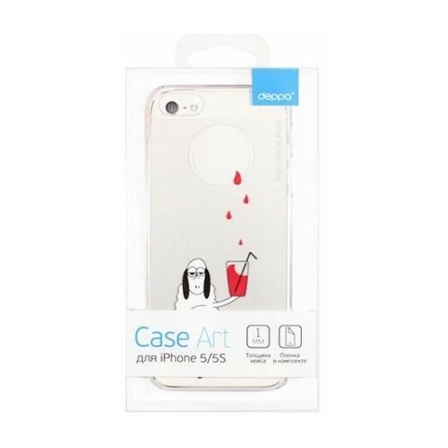 фото Накладка deppa art case iphone 5/5s/se будни петра коктейль (арт. 100662)