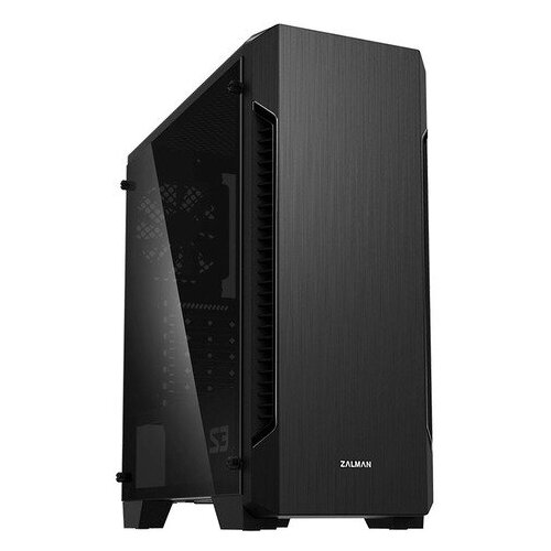 Корпус MidiTower Zalman S3 TG TEMPERED GLASS WINDOW black (ATX, mATX, Mini-ITX, USB2.0 x2, USB3.0x1, без БП) (S3 TG)