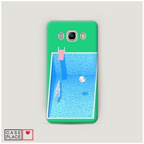 фото Чехол пластиковый samsung galaxy j7 2016 минималистичный бассейн case place