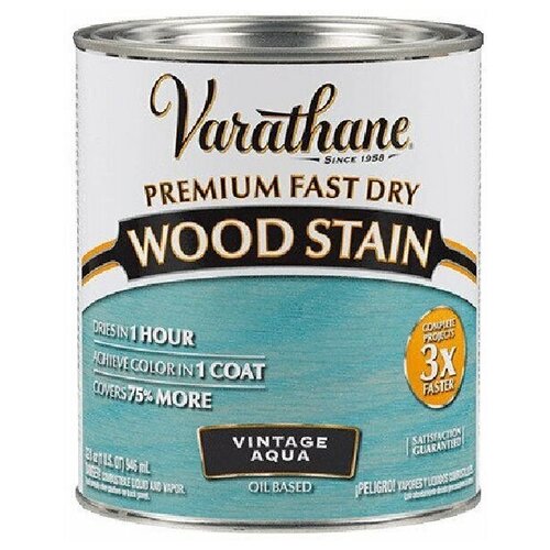 Масло-морилка Varathane Fast Dry Wood Stain для дерева 0,946 л, винтажная лазурь