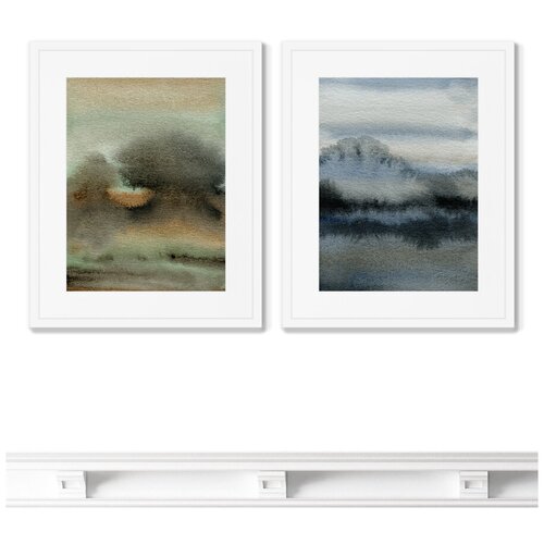 фото Набор из 2-х репродукций картин в раме sea storm colors размер картины: 42х52см картины в квартиру