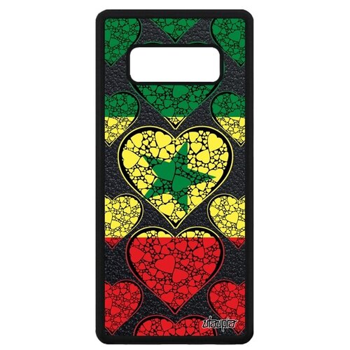 фото Защитный чехол для смартфона // galaxy note 8 // "флаг сенегала с сердцем" любовь патриот, utaupia, цветной