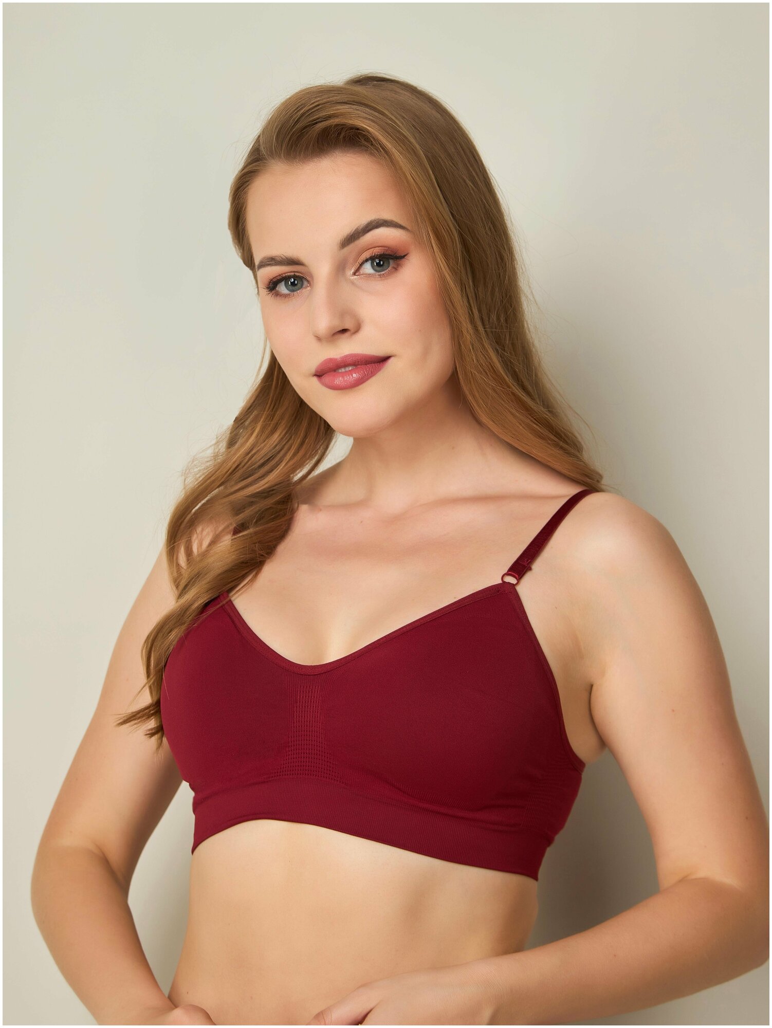 Бюстгальтер SeamlessFlex, размер 4L-48, burgundy