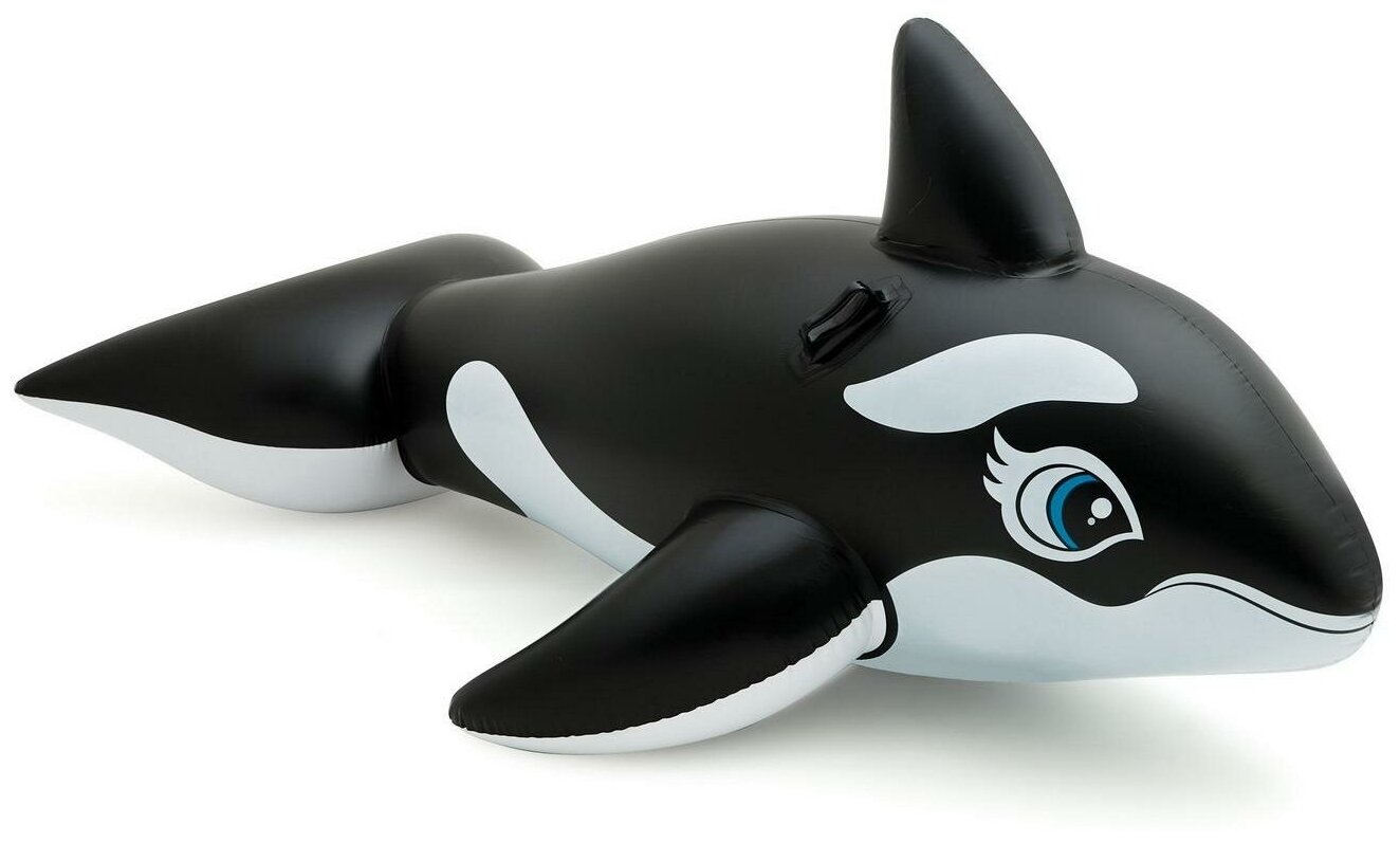 Надувная игрушка INTEX для плавания Whale Ride-On (Косатка), 193х119см