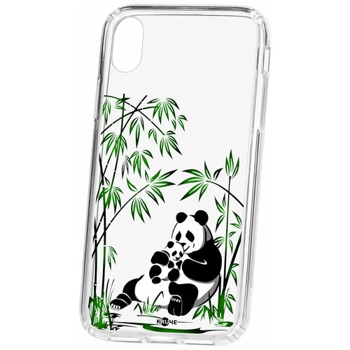 фото Чехол для apple iphone xr kruche print панды / чехол для apple iphone / чехол с рисунком / чехол с принтом / чехол для айфон / бампер на айфон / чехол накладка для iphone / противоударная накладка для iphone / защита для iphone / защита на айфон / cиликоновый чехол для iphone / пластиковый чехол на iphone / защитный чехол для iphone кruче